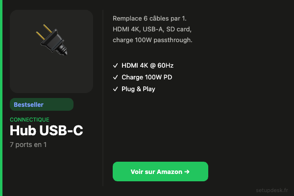 Hub USB-C 7-en-1 — SetupDesk